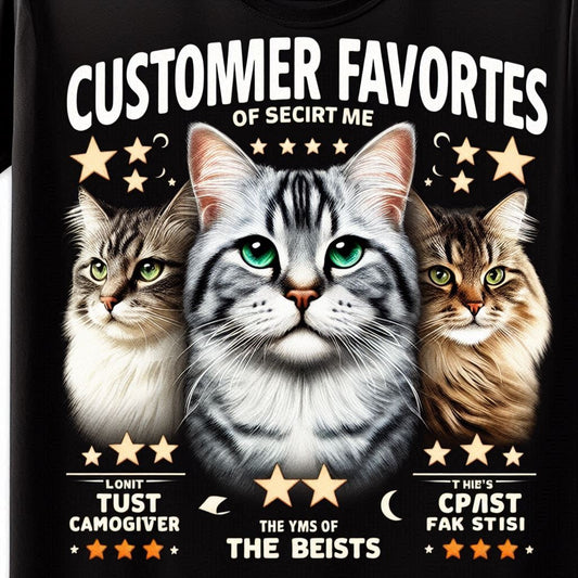 Customer Favorites: Top-Selling Cat T-Shirts of the Month