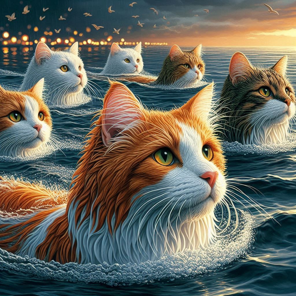 Cats That Love Water – Breeds Like the Turkish Van, Known as the “Swimming Cat”