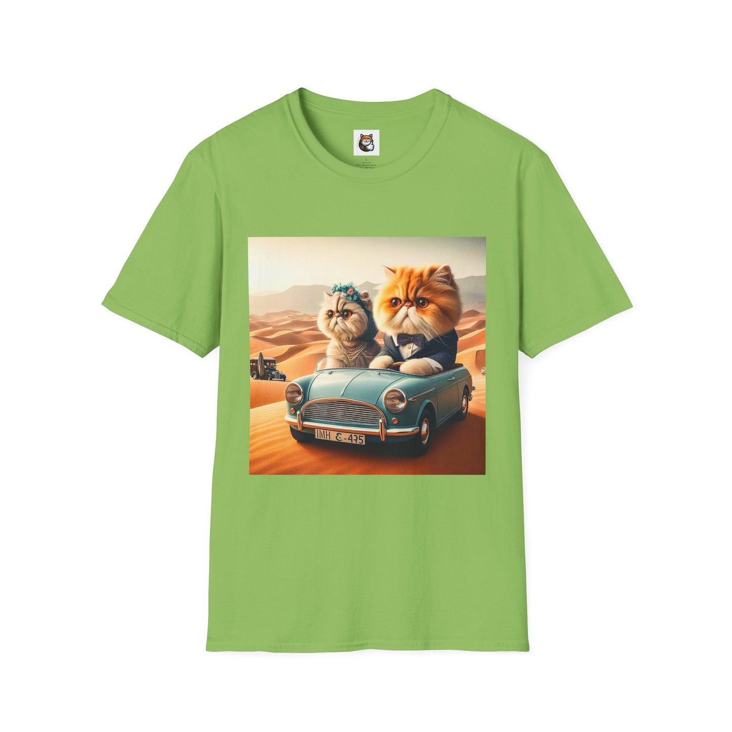 Wacky Persian Cat Unisex Softstyle T-Shirt