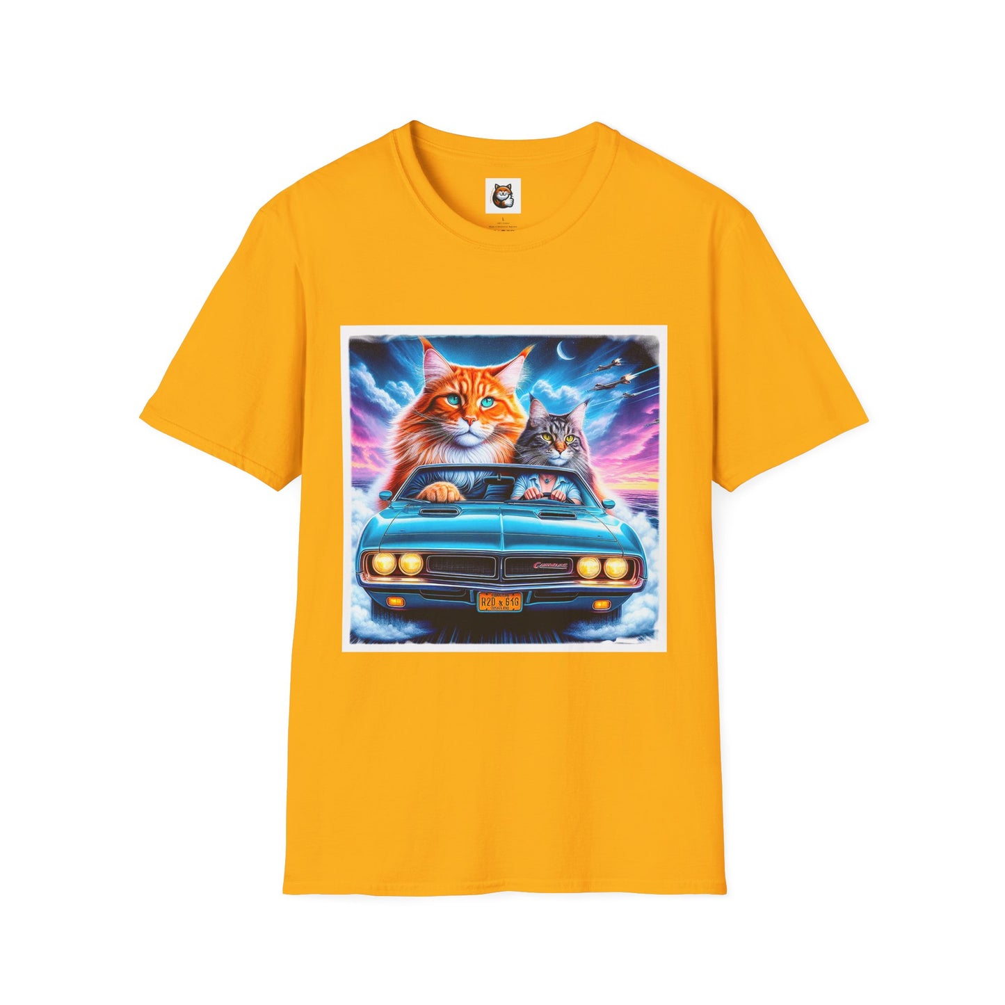 Wacky Maine Coon Unisex Softstyle T-Shirt