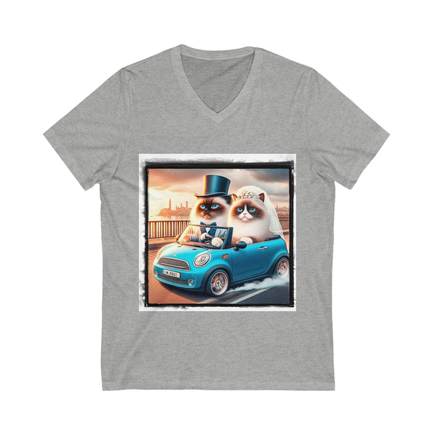 Wacky Birman Unisex Jersey Short Sleeve V-Neck Tee