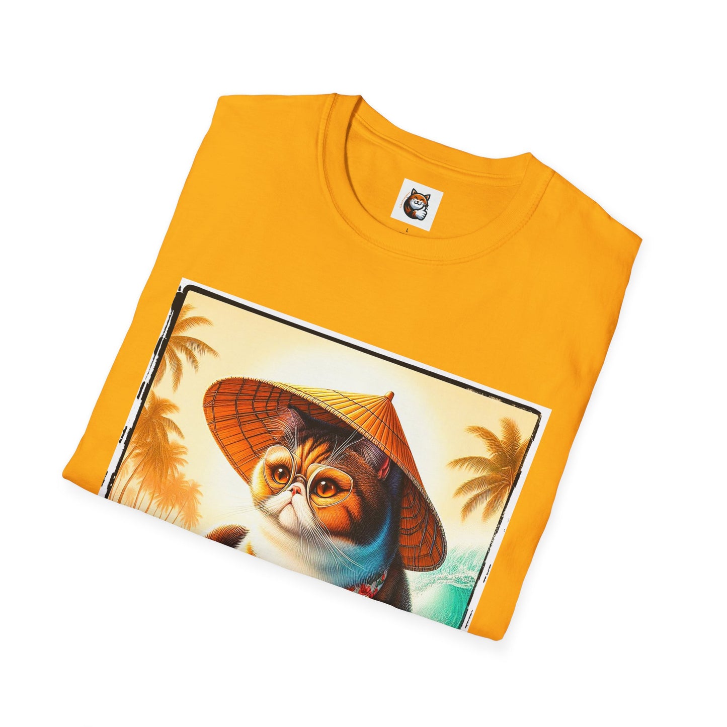 Exotic Shorthair Cat Unisex Softstyle T-Shirt