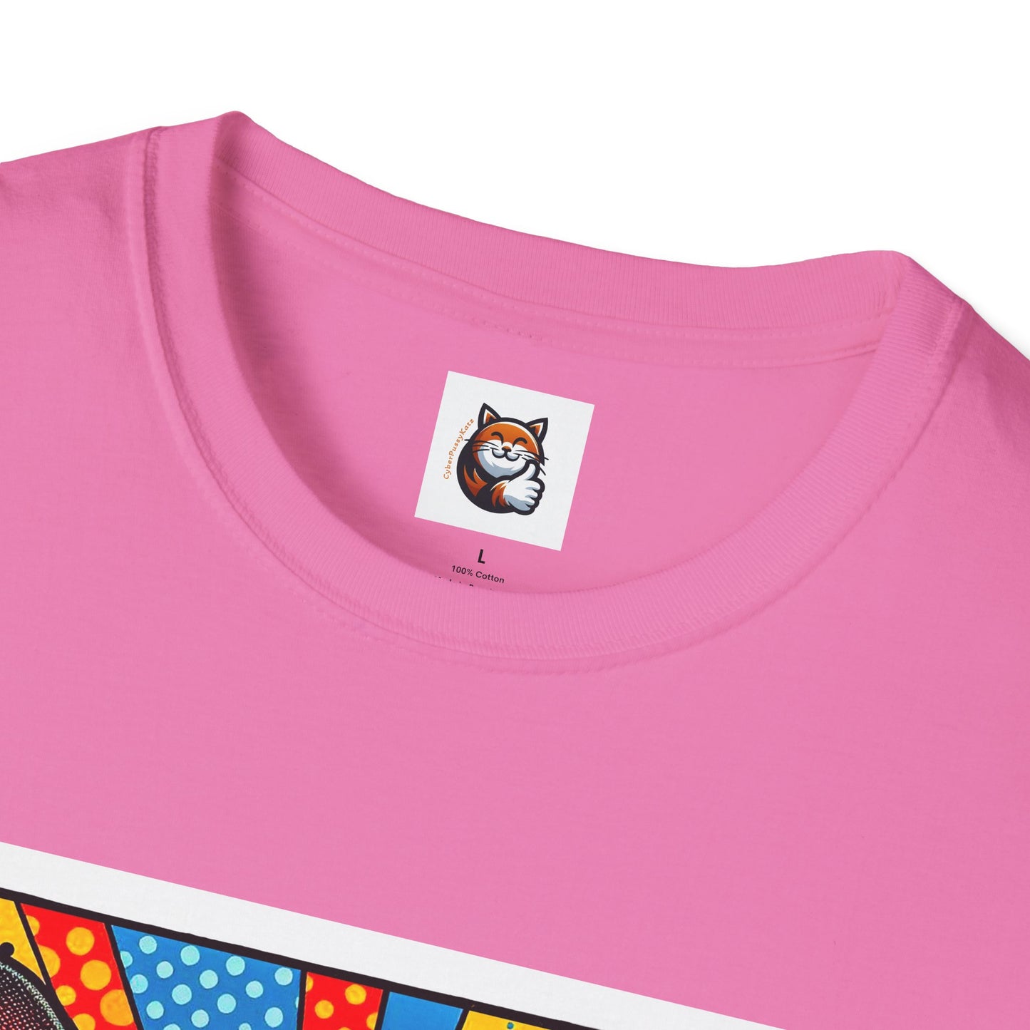 Devon Rex Comic book Unisex Softstyle T-Shirt