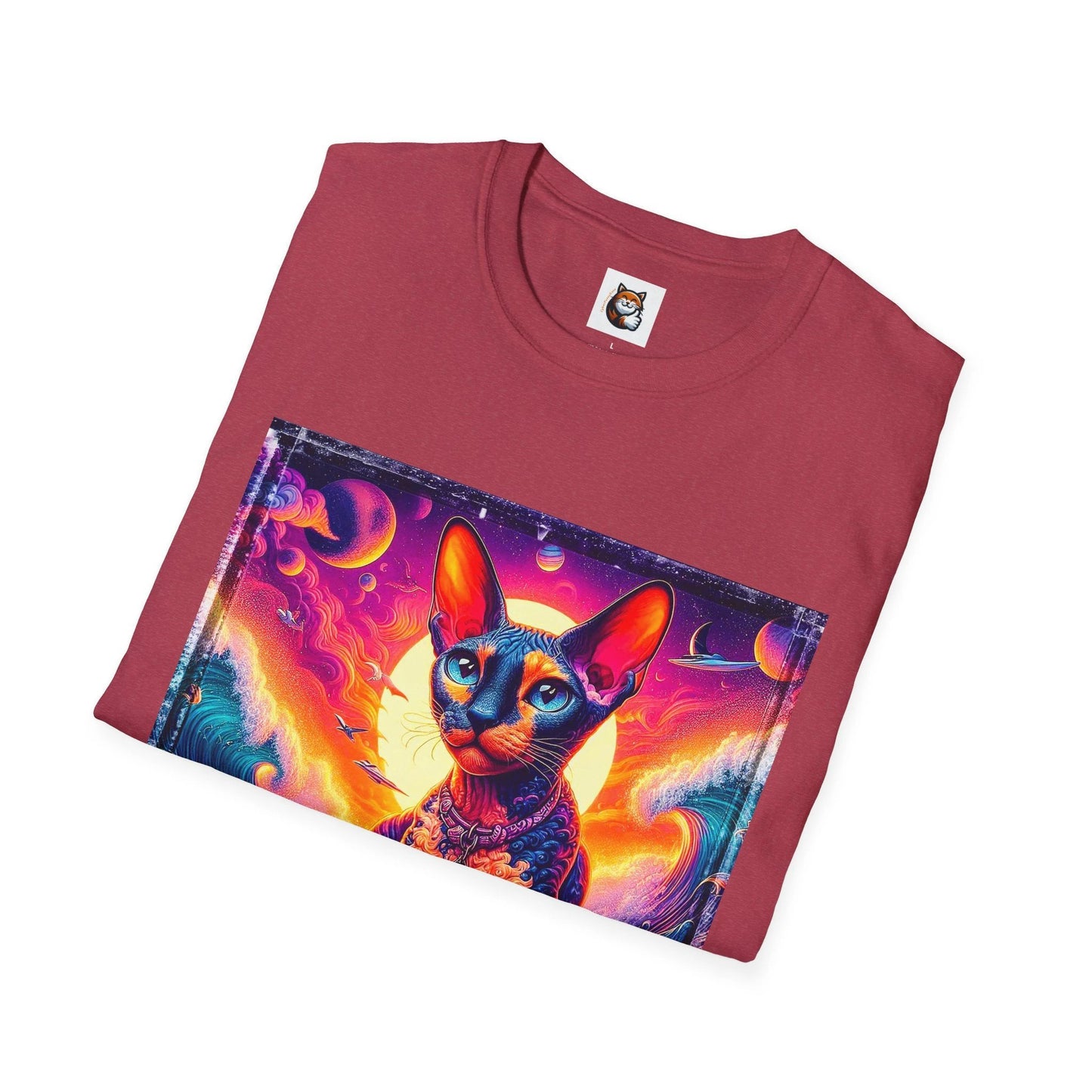 Cornish Rex Cat pretty colors T-Shirt by Printify