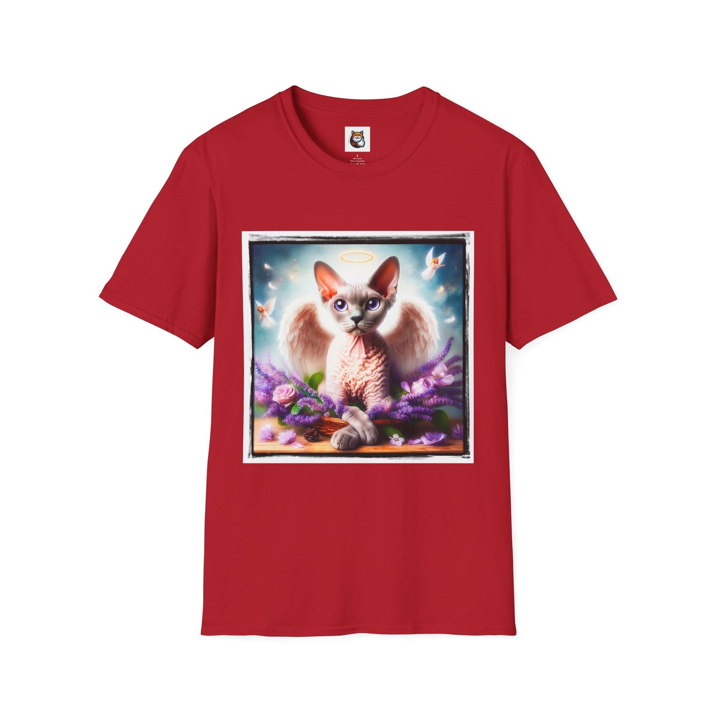 Devon Rex wings Unisex Softstyle T-Shirt