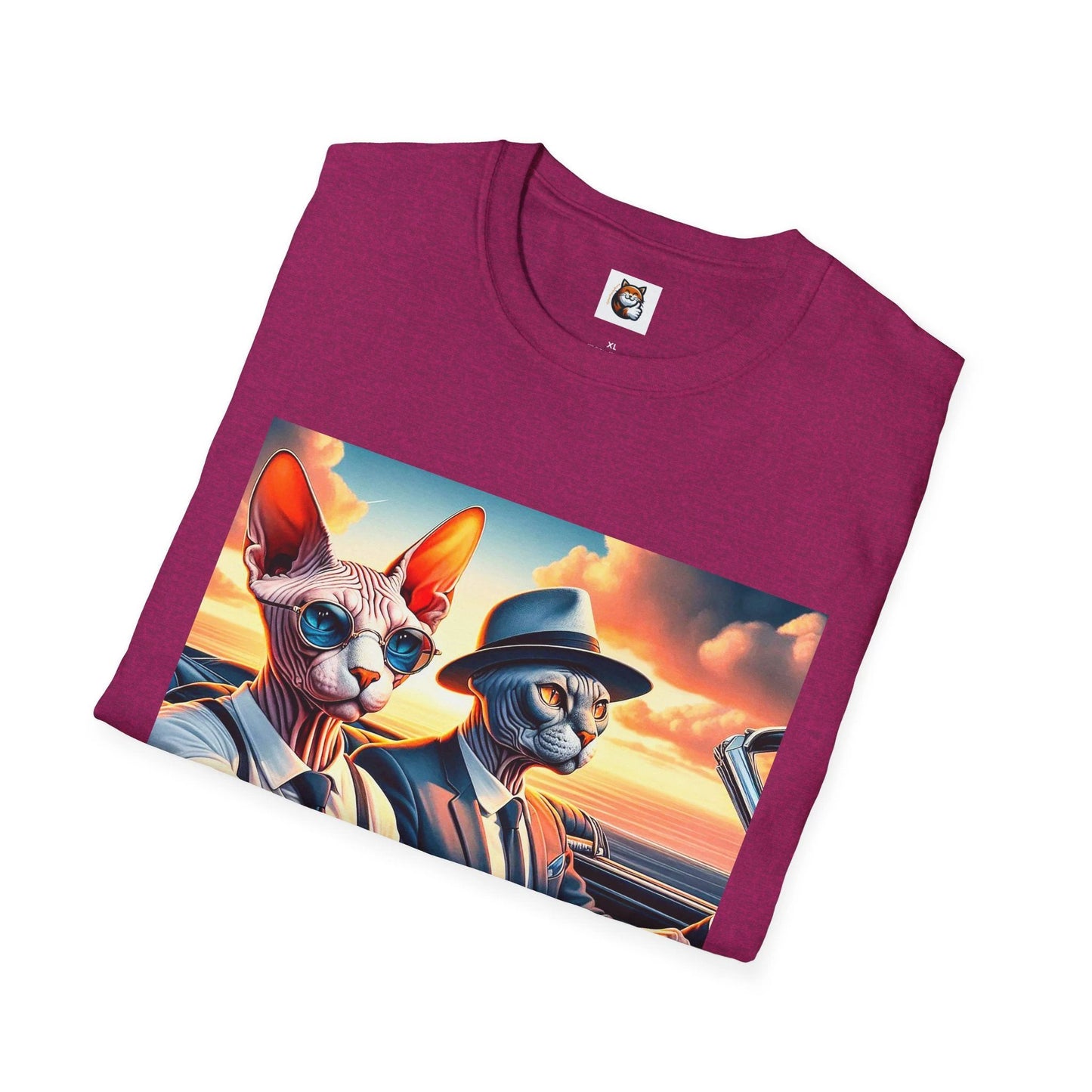 Wacky Sphynx Cat friends driving by Printify