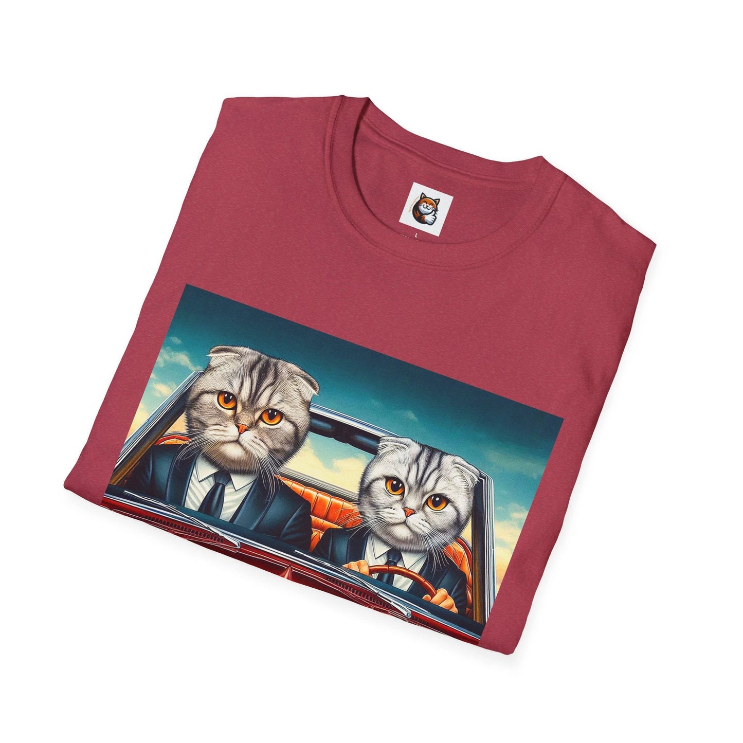Scottish Fold Cat suit and tie couple by Printify