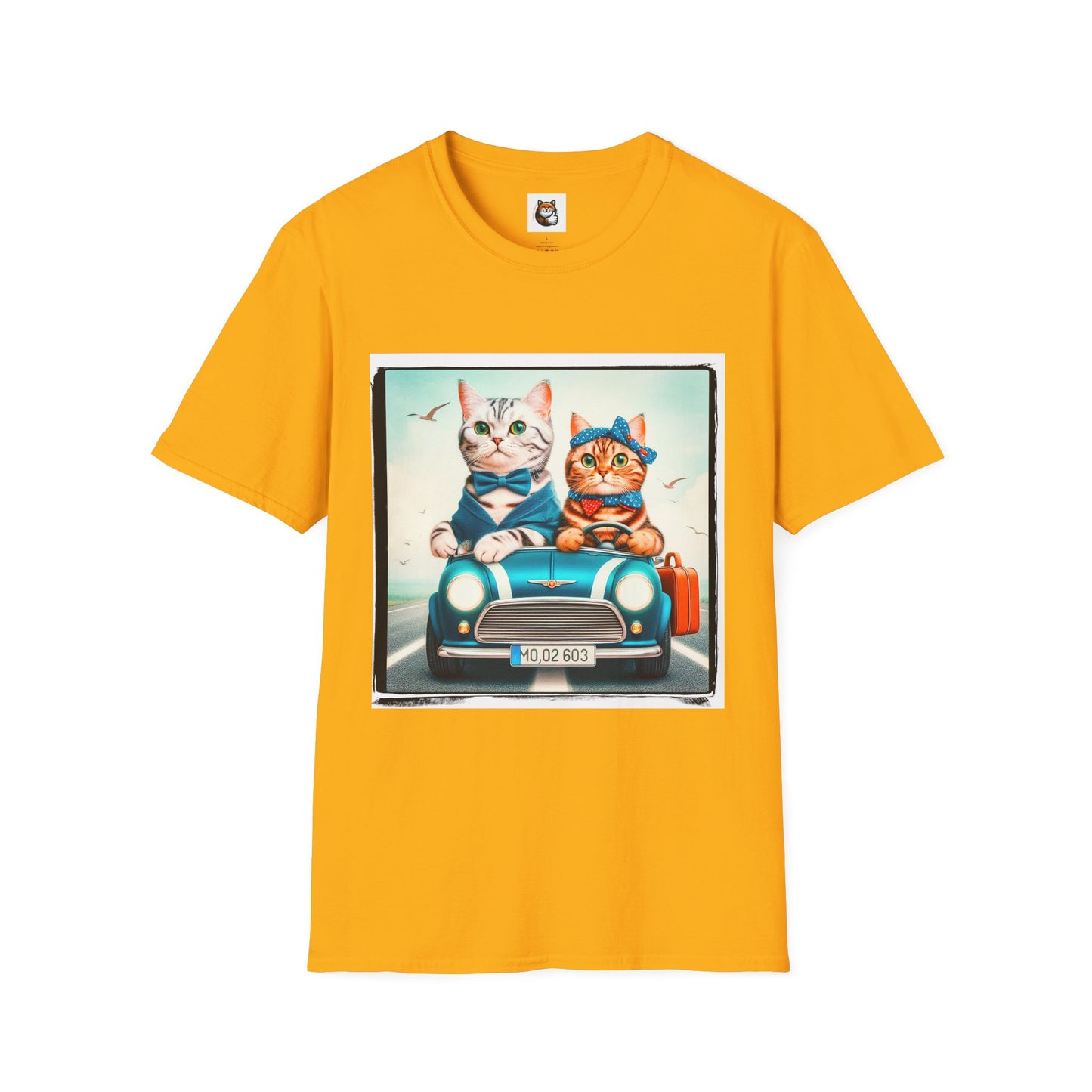 American Shorthair couple driving Softstyle T-Shirt