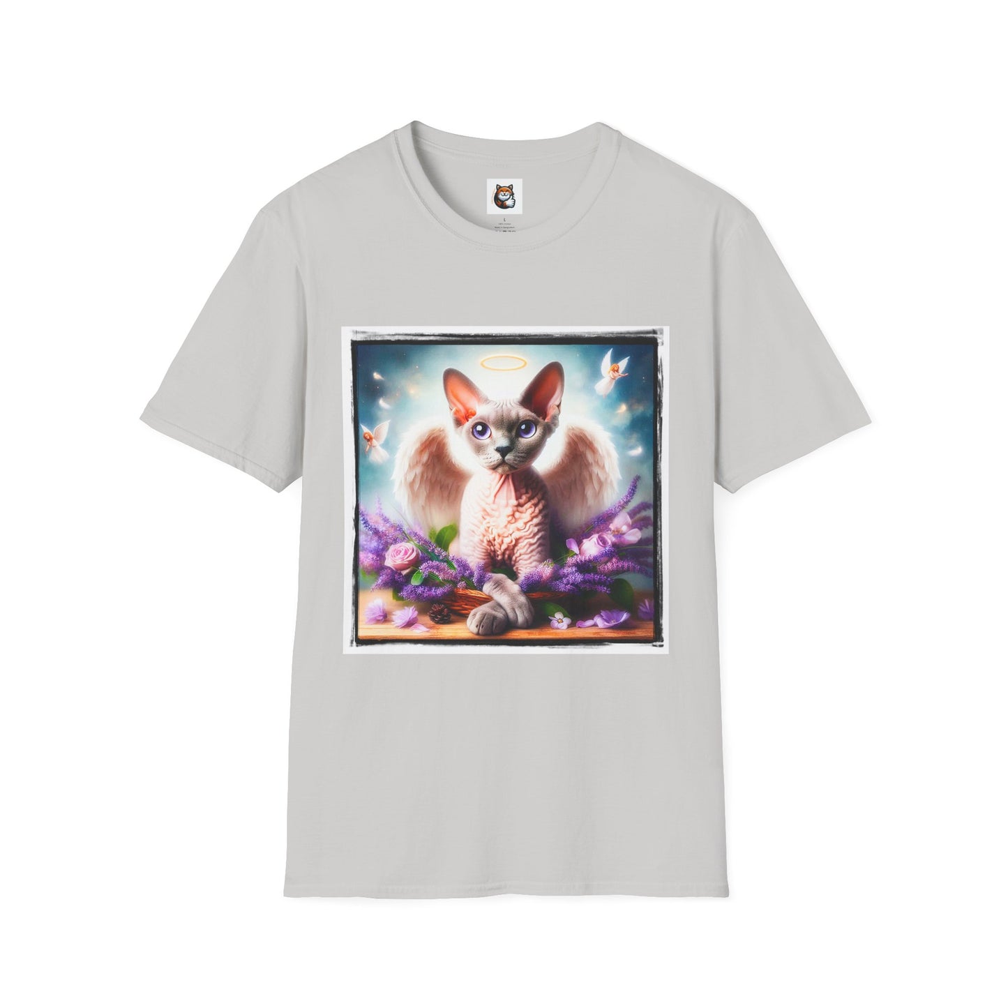 Devon Rex wings Unisex Softstyle T-Shirt