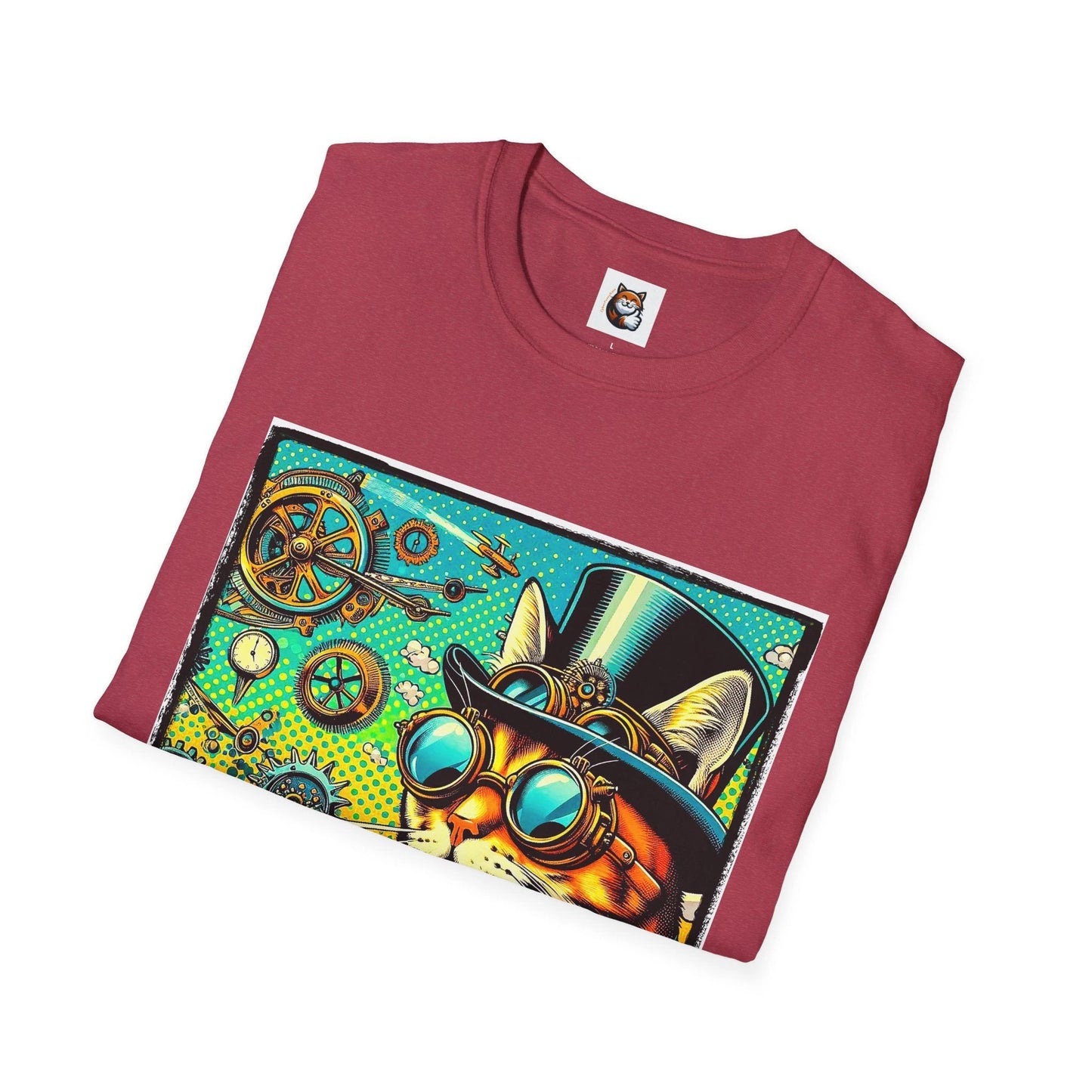 Domestic Cat Unisex Softstyle T-Shirt by Printify