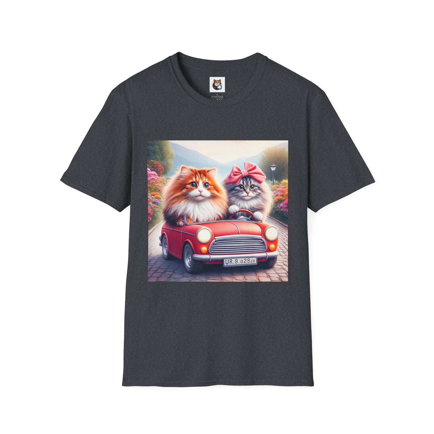 Wacky Norwegian Forest Cat Unisex Softstyle T-Shirt