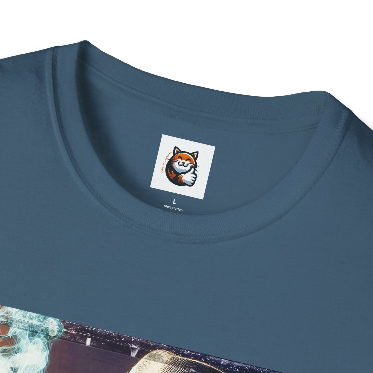 Devon Rex Cat whiskey drinker Softstyle T-Shirt