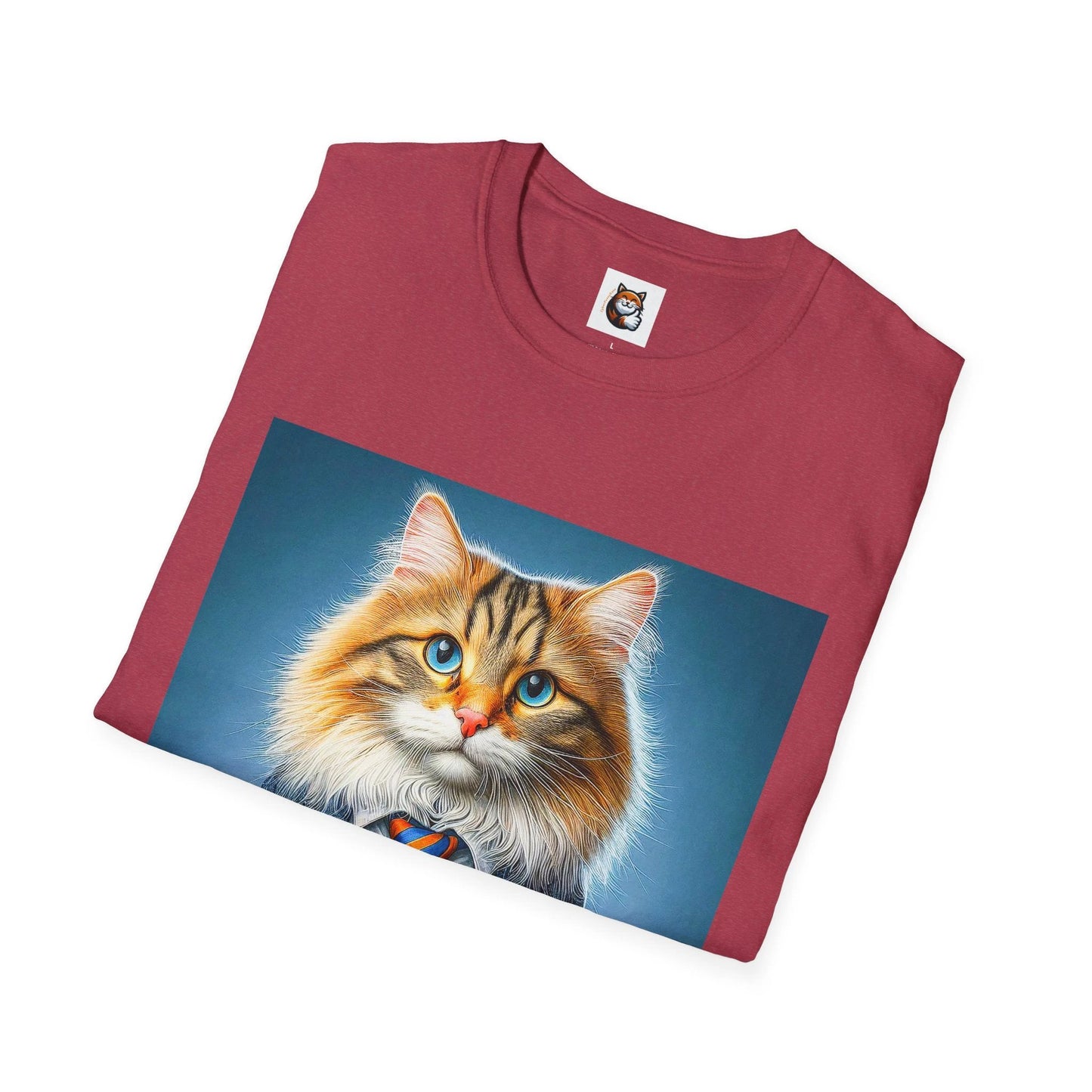 Norwegian Forest Cat Unisex Softstyle T-Shirt by Printify
