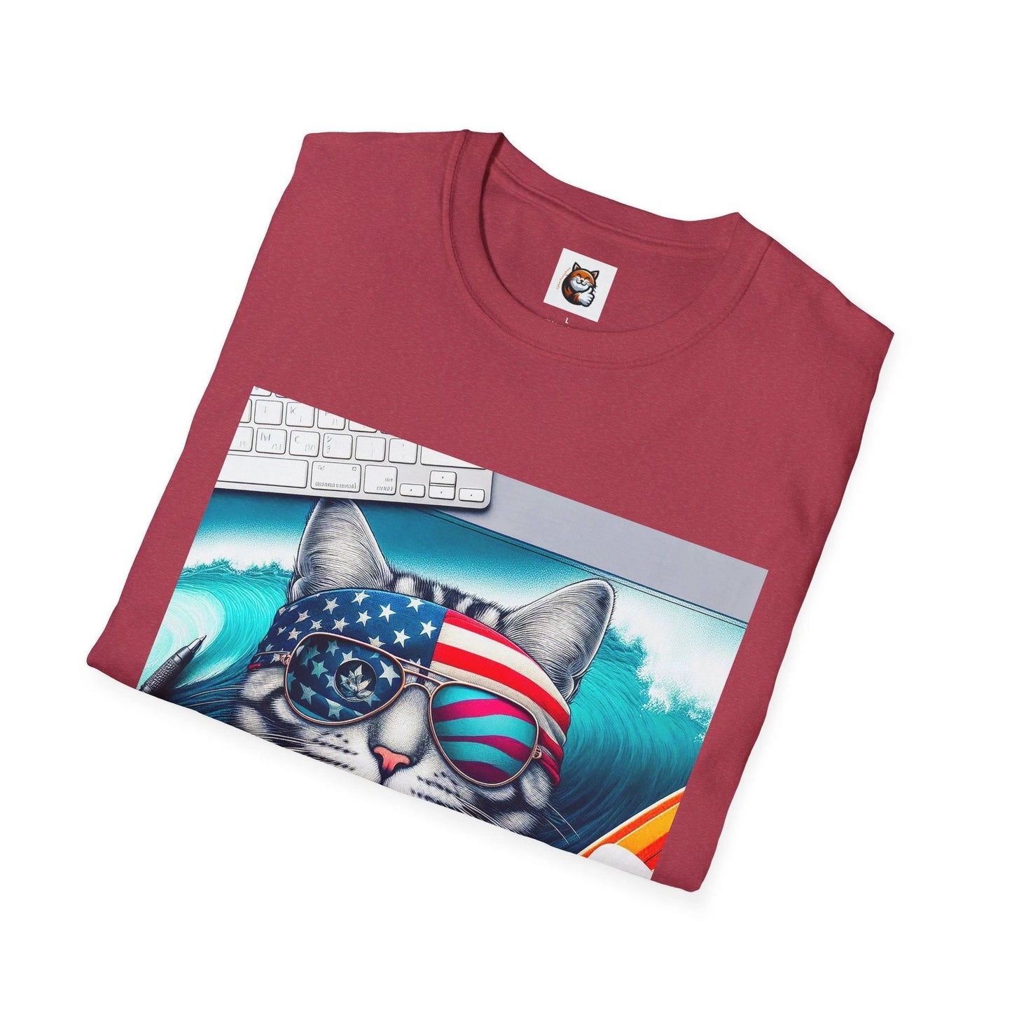 American Shorthair America Softstyle T-Shirt by Printify