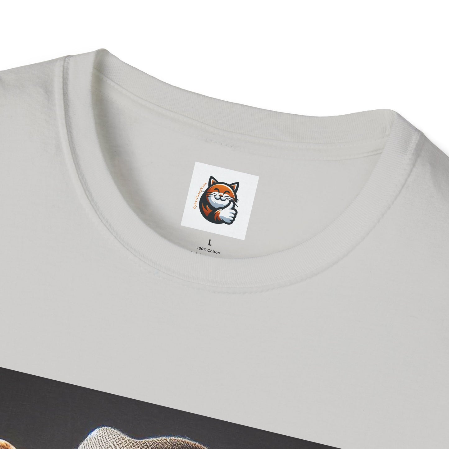 Devon Rex Cat hat and tie Softstyle T-Shirt