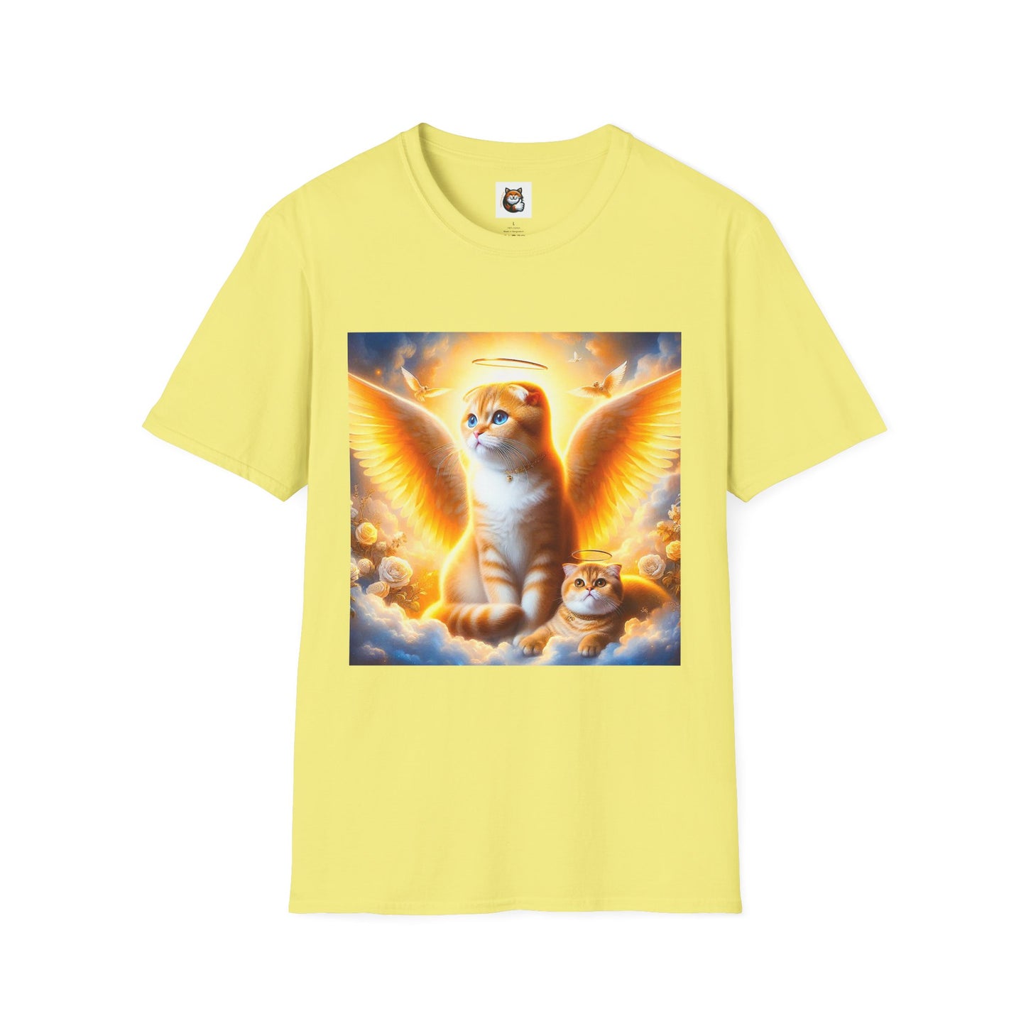 Scottish Fold Cat golden Angel T-Shirt