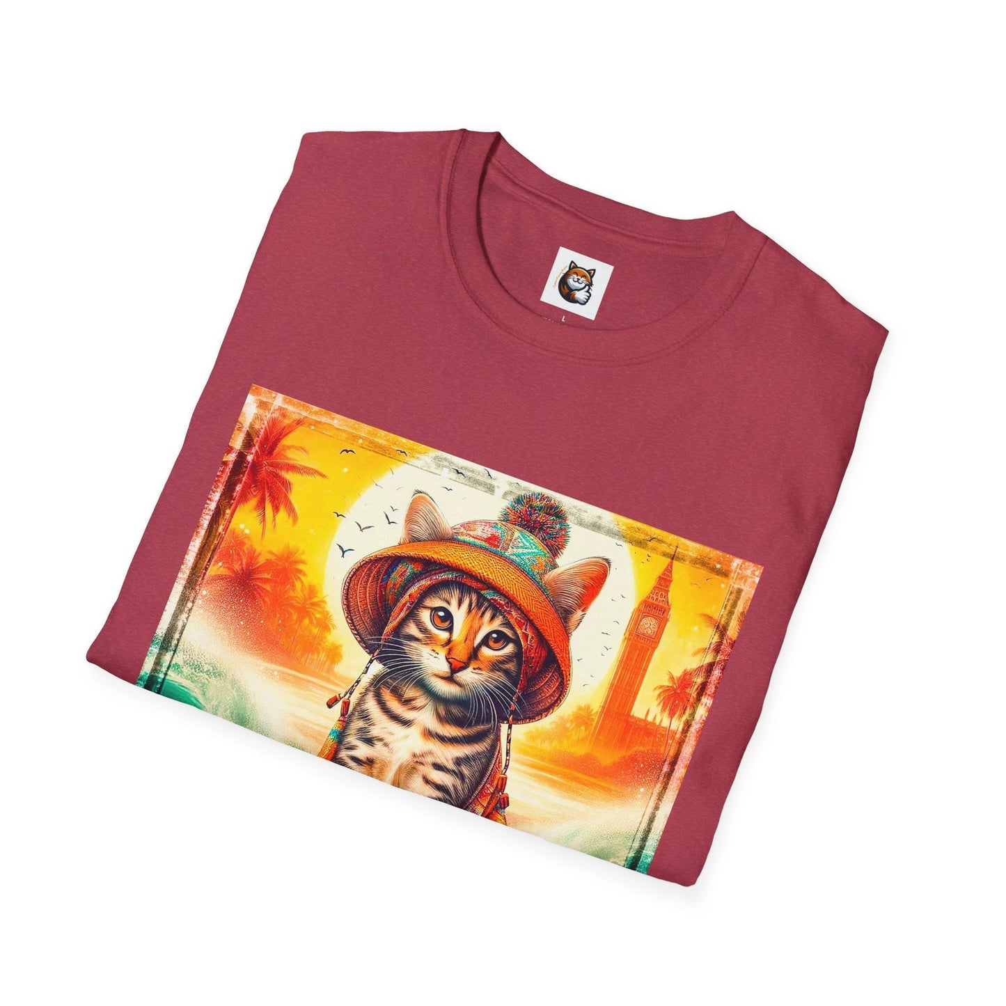 Domestic Cat Unisex Softstyle T-Shirt by Printify