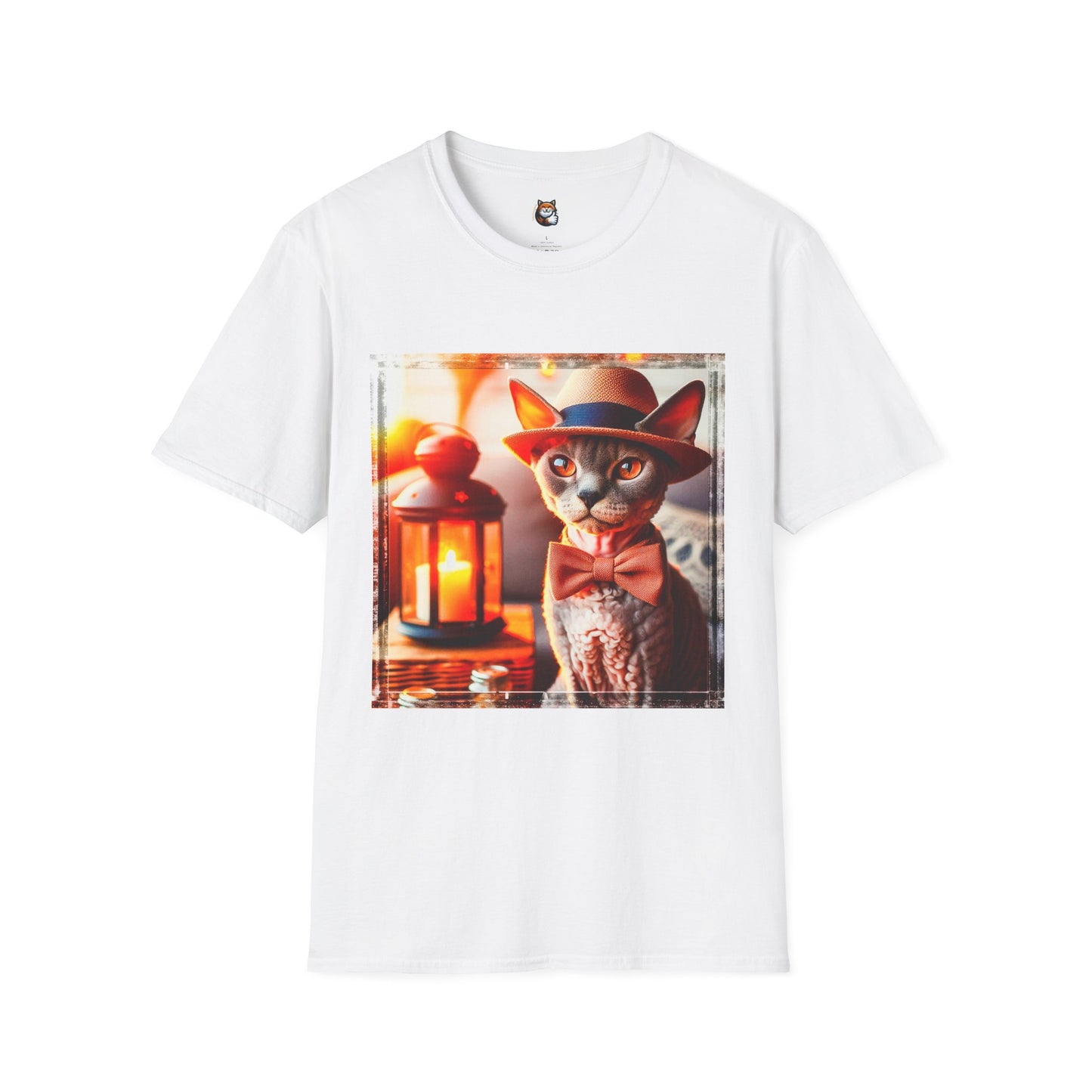 Devon Rex Cat Unisex Softstyle T-Shirt