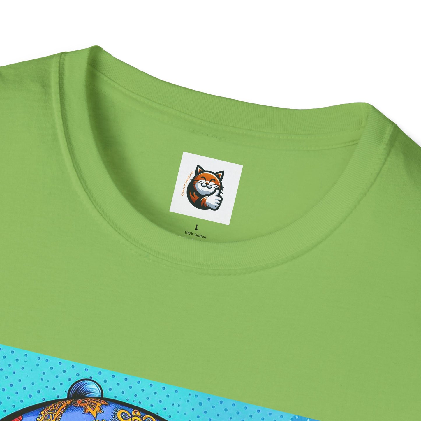 Russian Blue Cat Unisex Softstyle T-Shirt