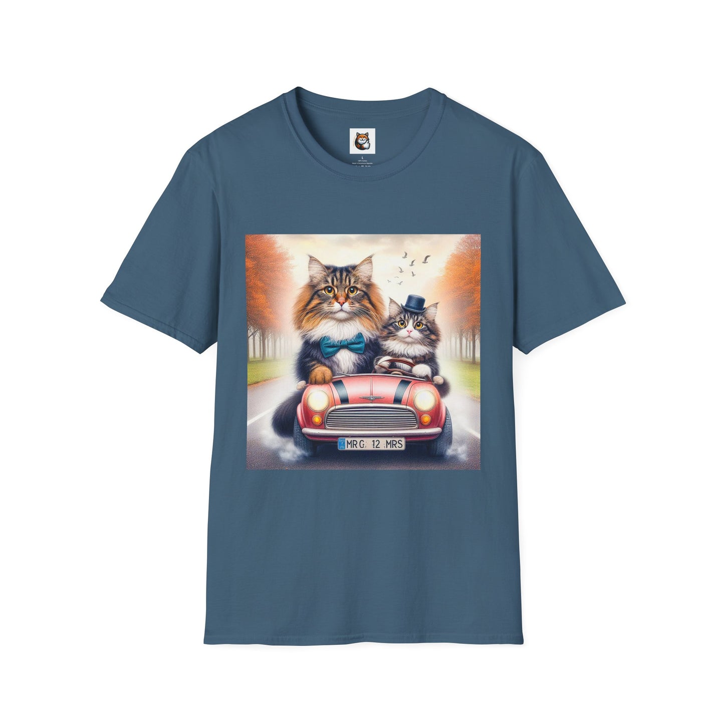 Wacky Norwegian Forest Cat Unisex Softstyle T-Shirt