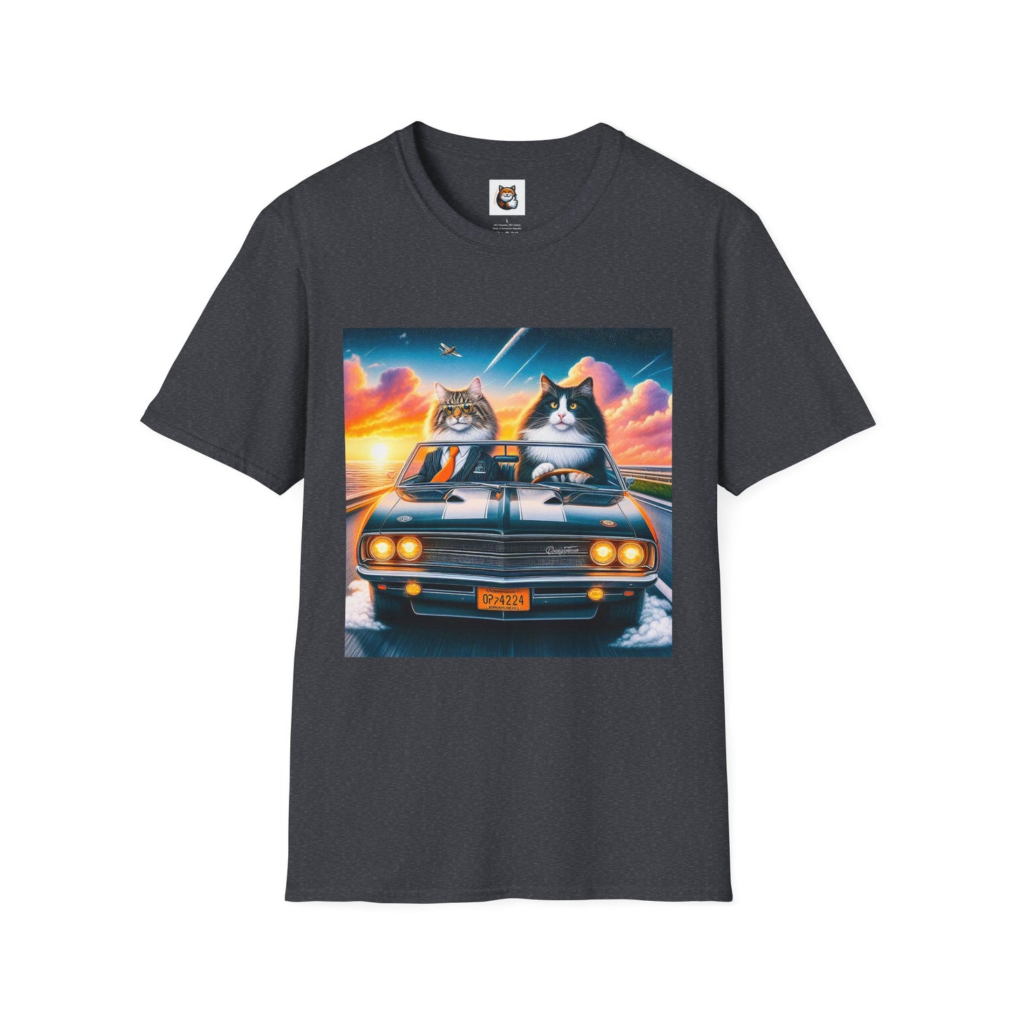 Wacky Norwegian Forest Cat Unisex Softstyle T-Shirt