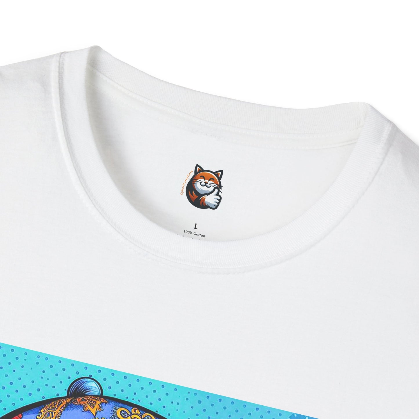 Russian Blue Cat Unisex Softstyle T-Shirt