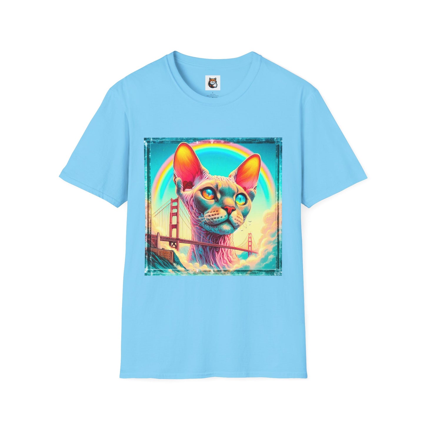 Devon Rex Cat Unisex Softstyle T-Shirt