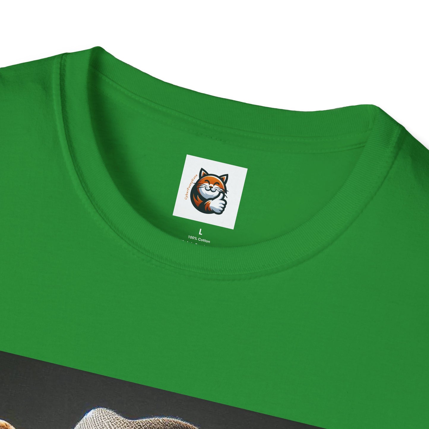 Devon Rex Cat hat and tie Softstyle T-Shirt