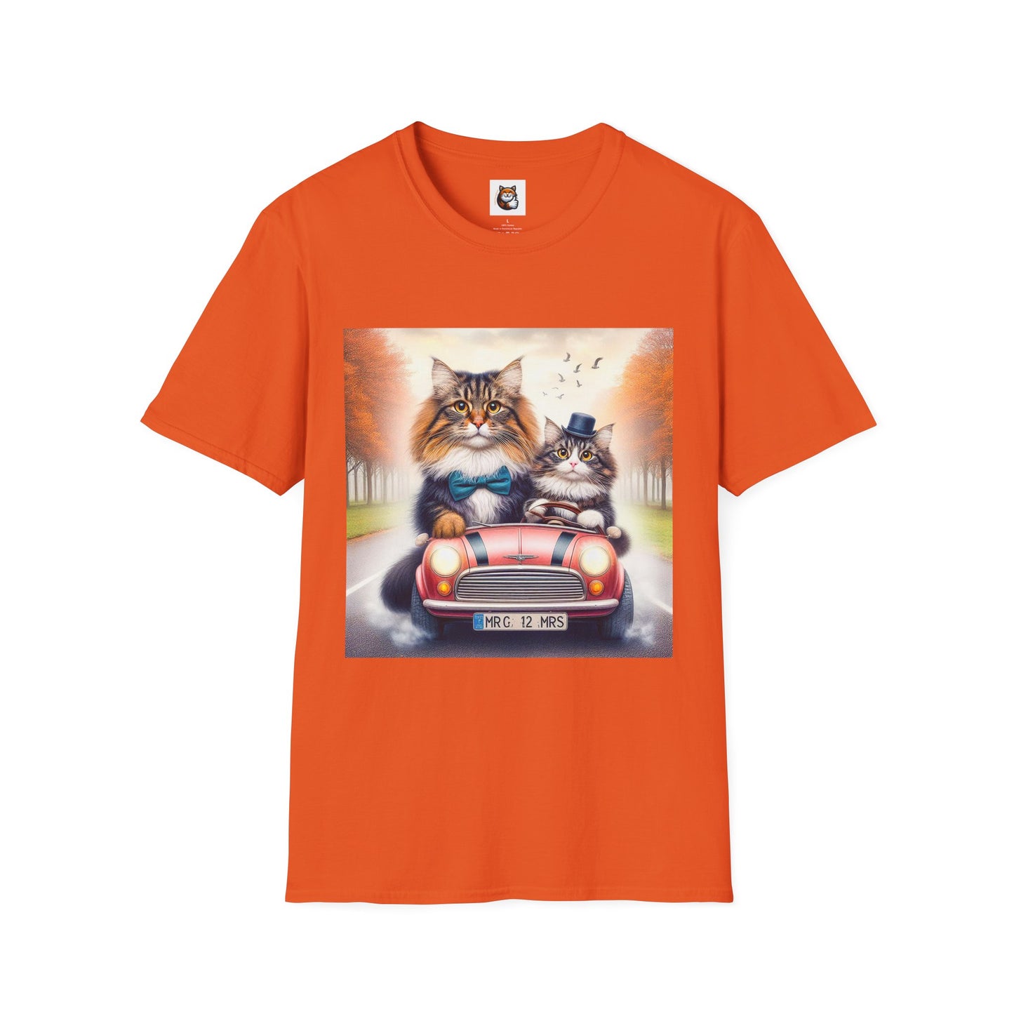 Wacky Norwegian Forest Cat Unisex Softstyle T-Shirt