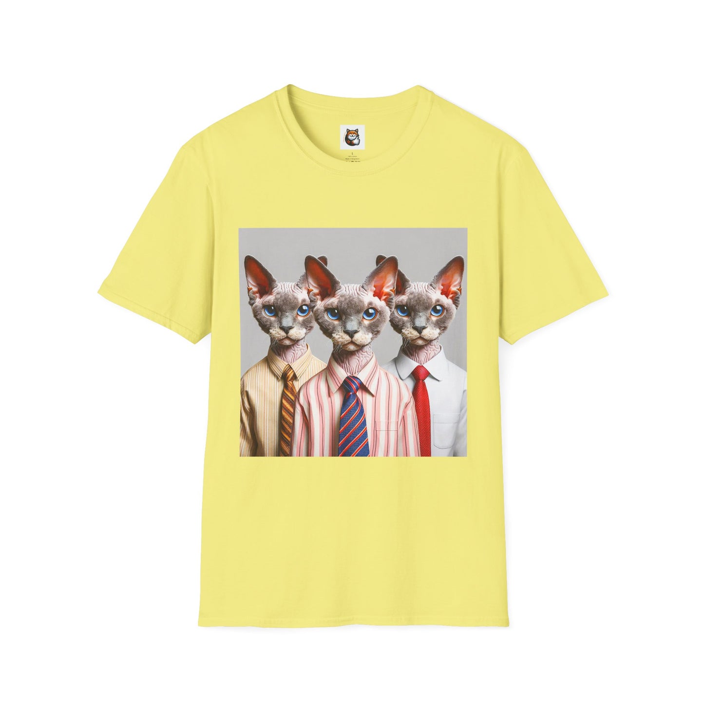 Devon Rex Cat business suits Softstyle T-Shirt