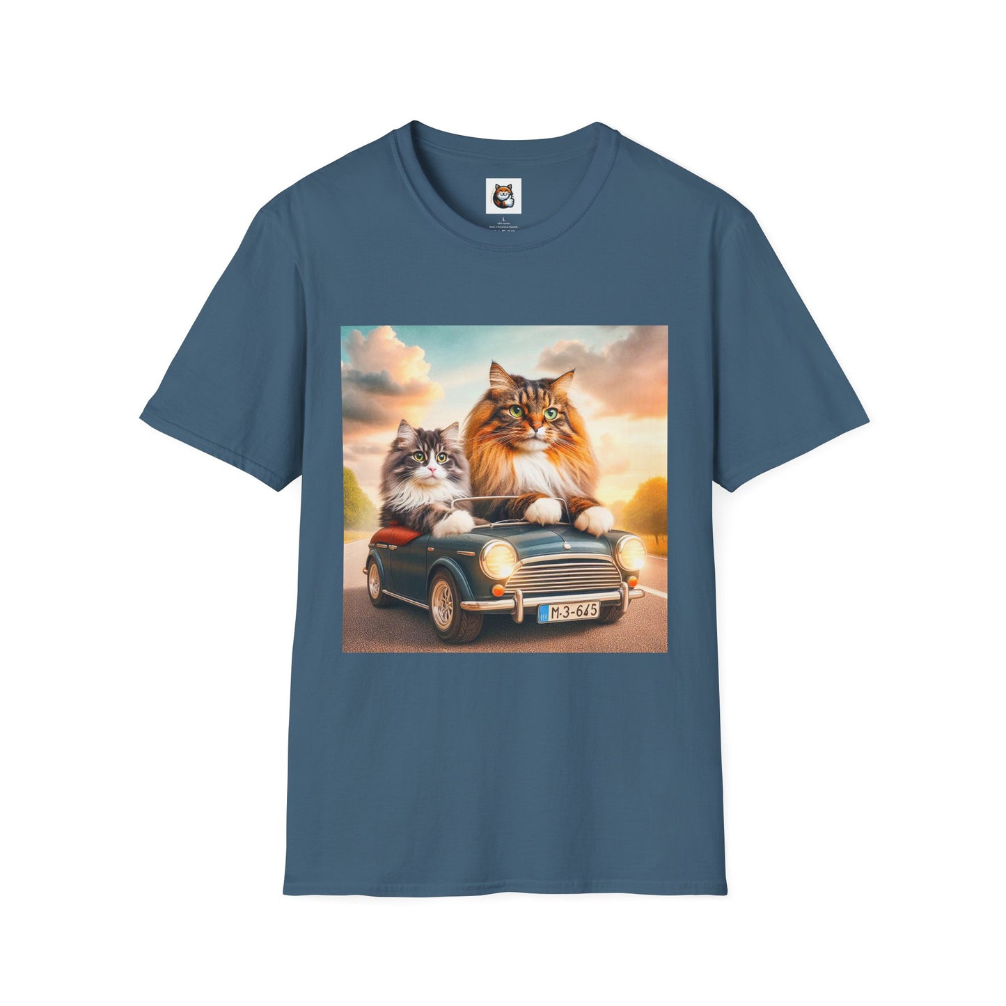 Wacky Norwegian Forest Cat Unisex Softstyle T-Shirt