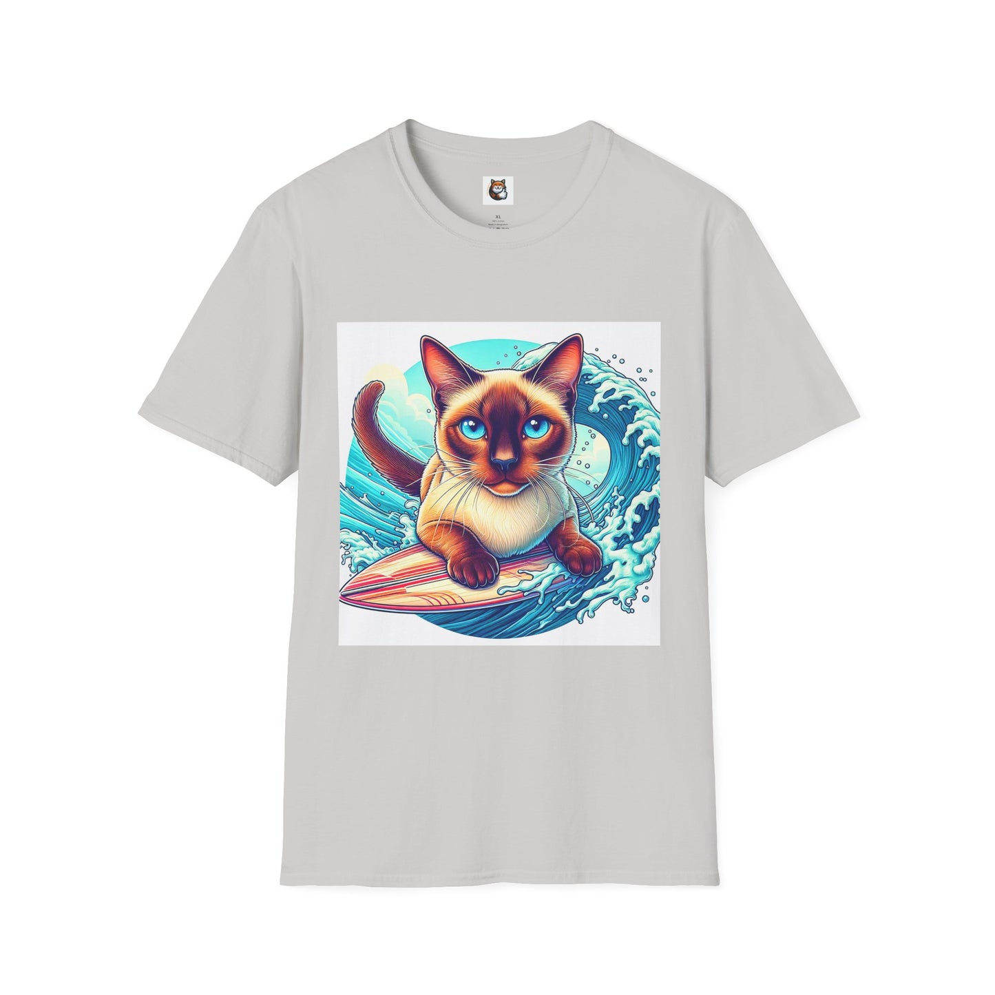 Surfing Siamese Cat
