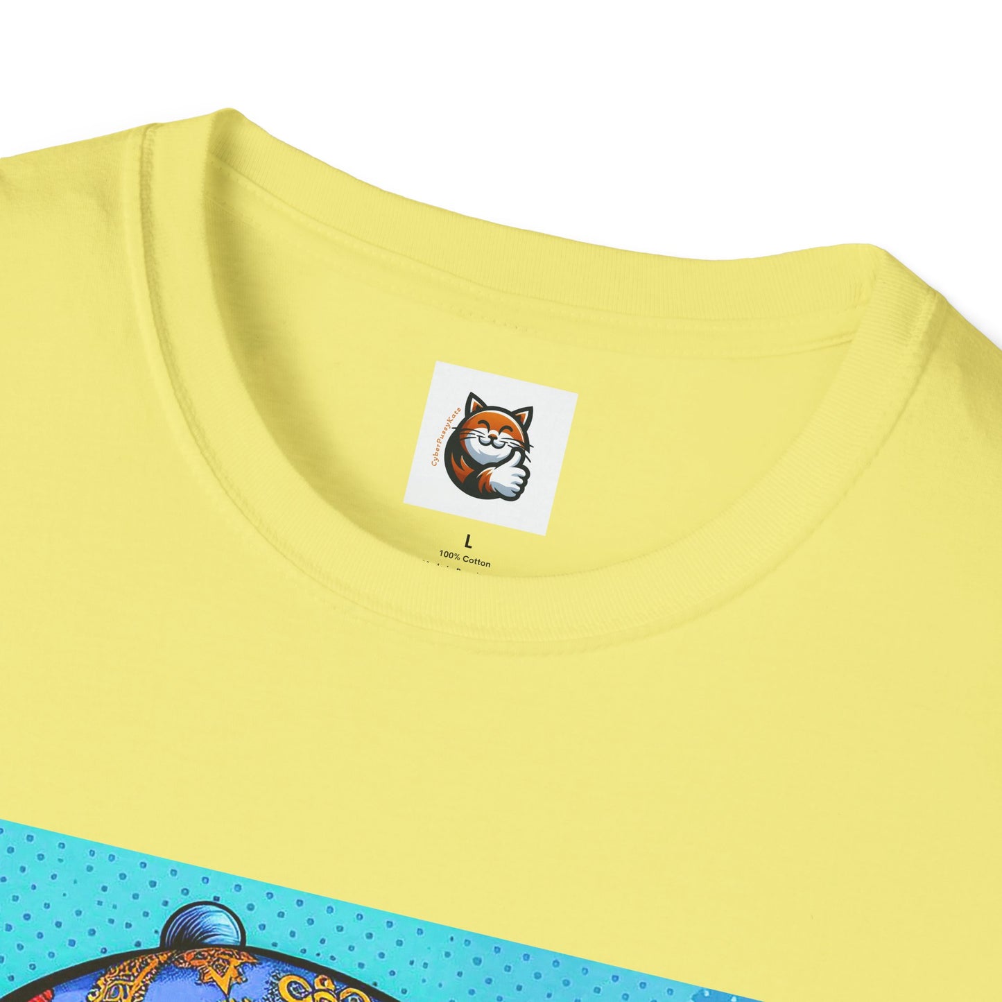 Russian Blue Cat Unisex Softstyle T-Shirt