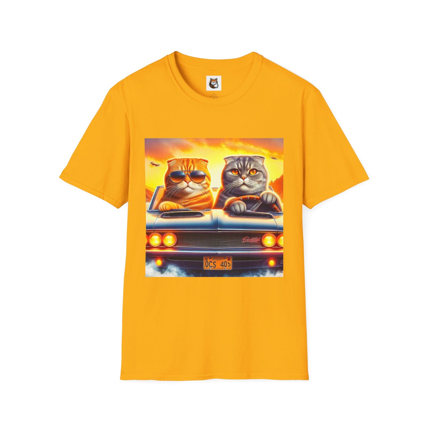 Scottish Fold driving couple T-Shirt