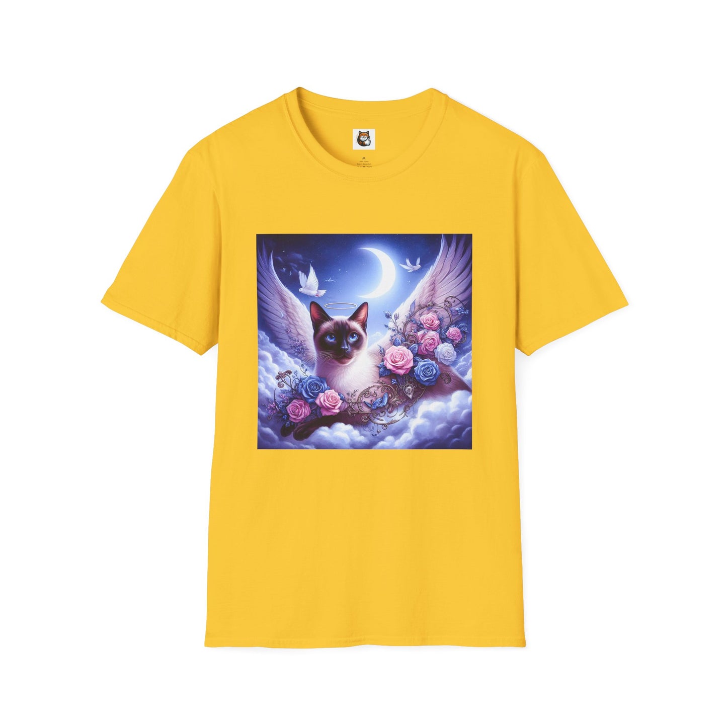Siamese Cat clouds and flowers