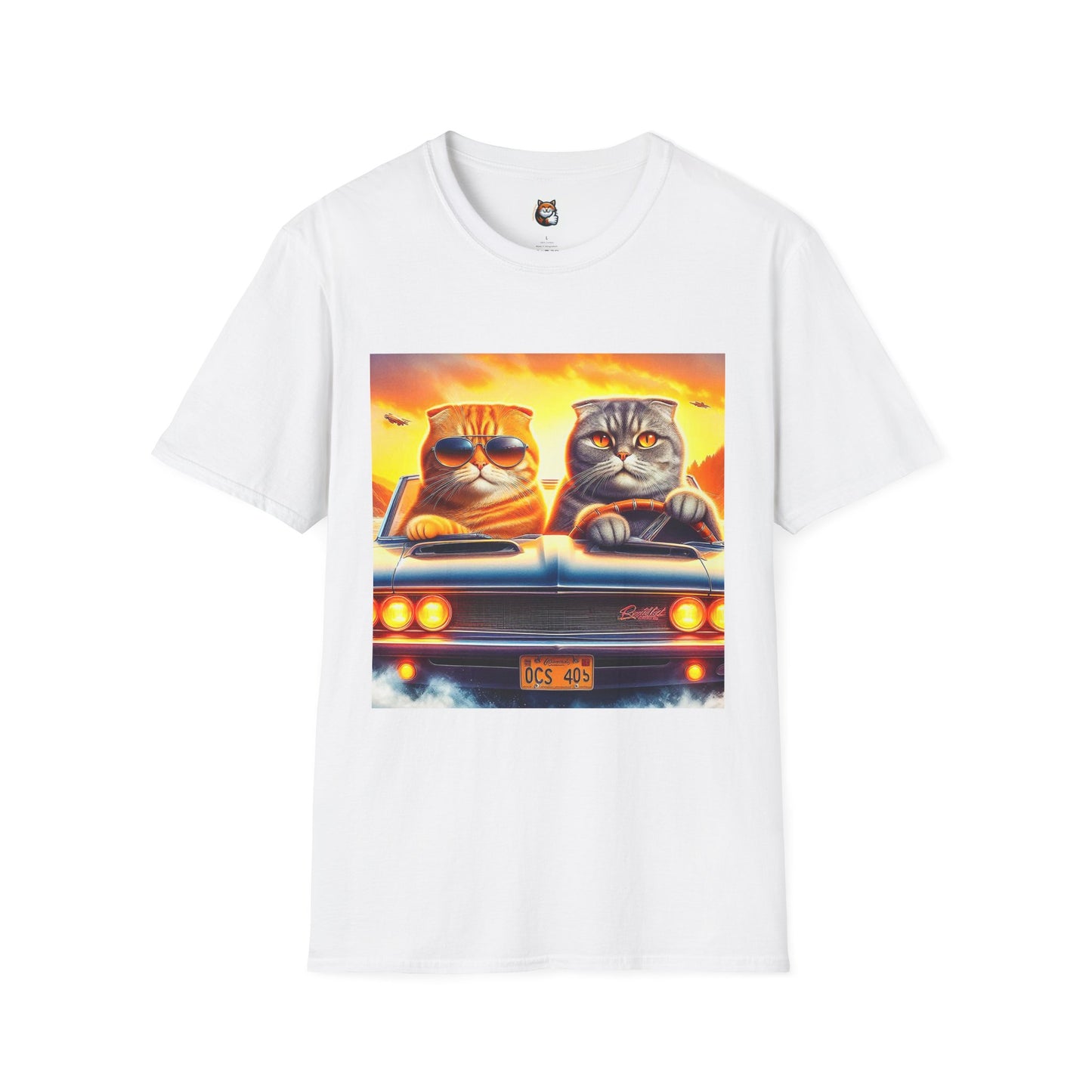 Scottish Fold driving couple T-Shirt