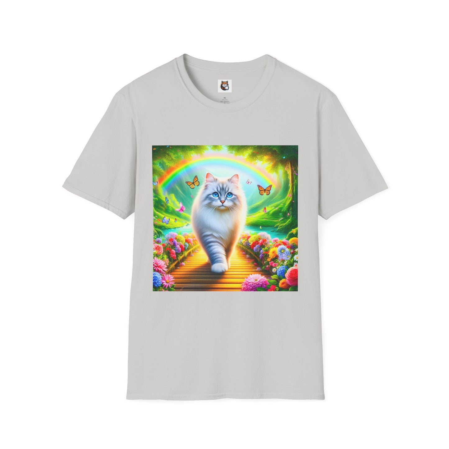 Siberian Cat pretty garden shirt