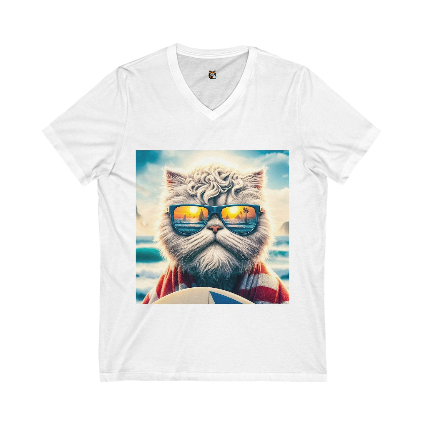 - Selkirk Rex Design V-Neck cool surfer
