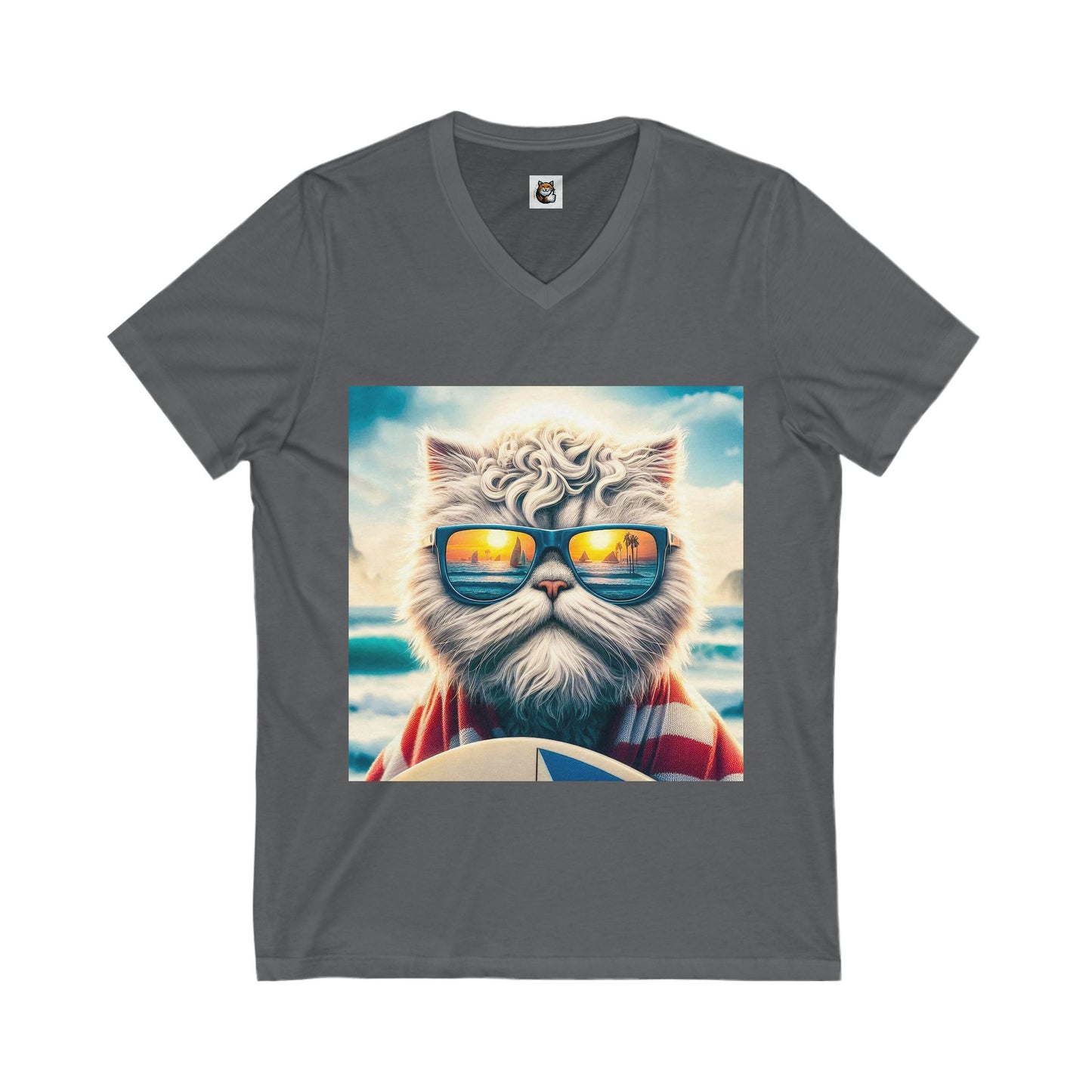 - Selkirk Rex Design V-Neck cool surfer