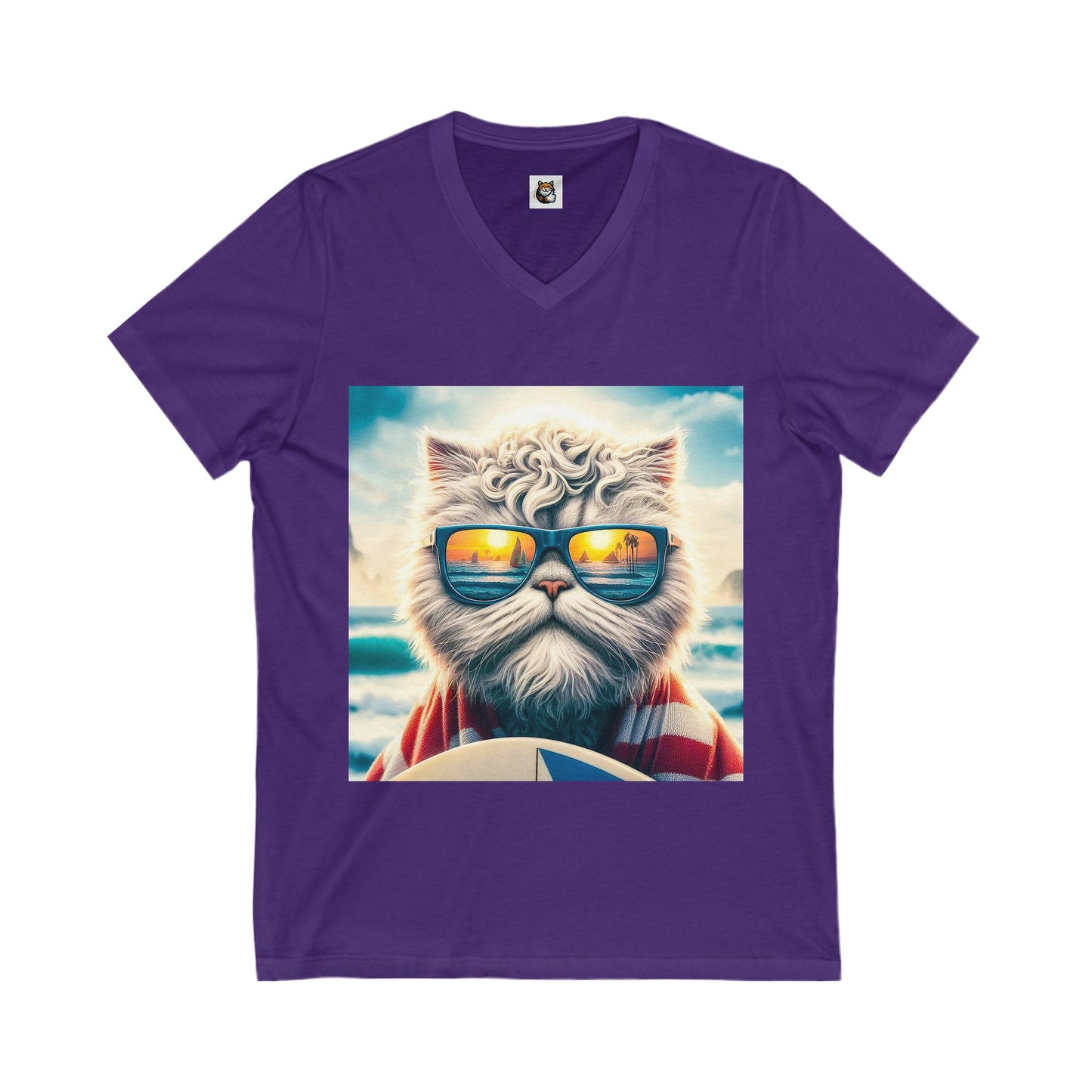 - Selkirk Rex Design V-Neck cool surfer
