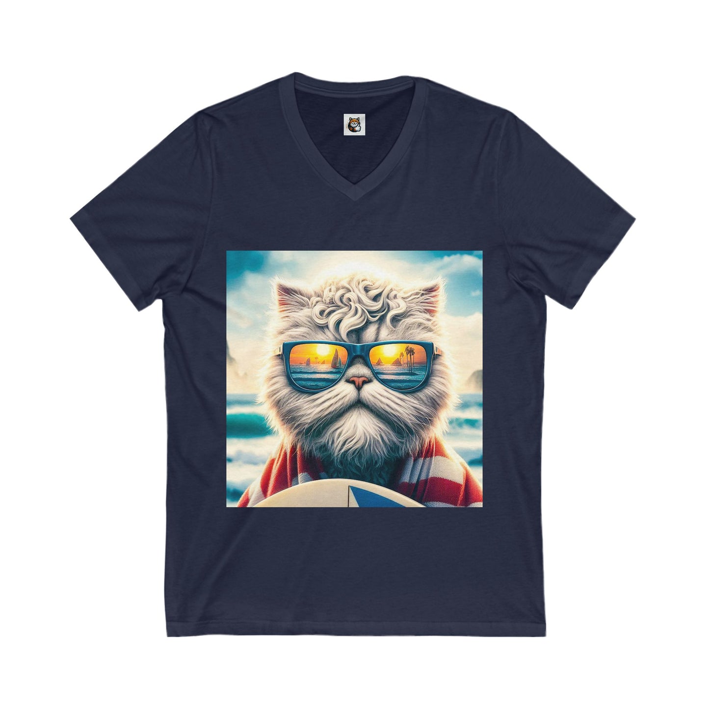 - Selkirk Rex Design V-Neck cool surfer