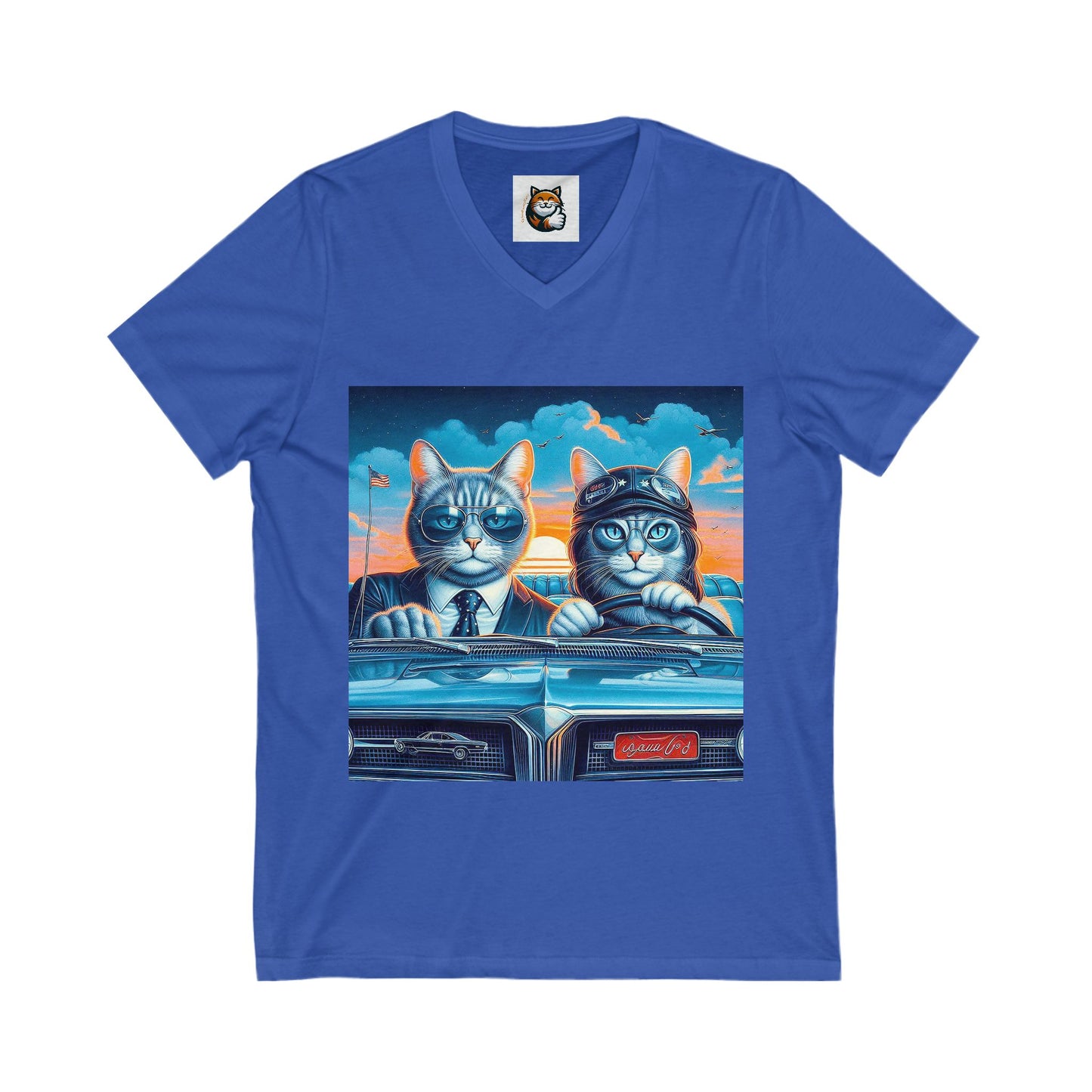 Wacky Russian Blue fun couple shirt