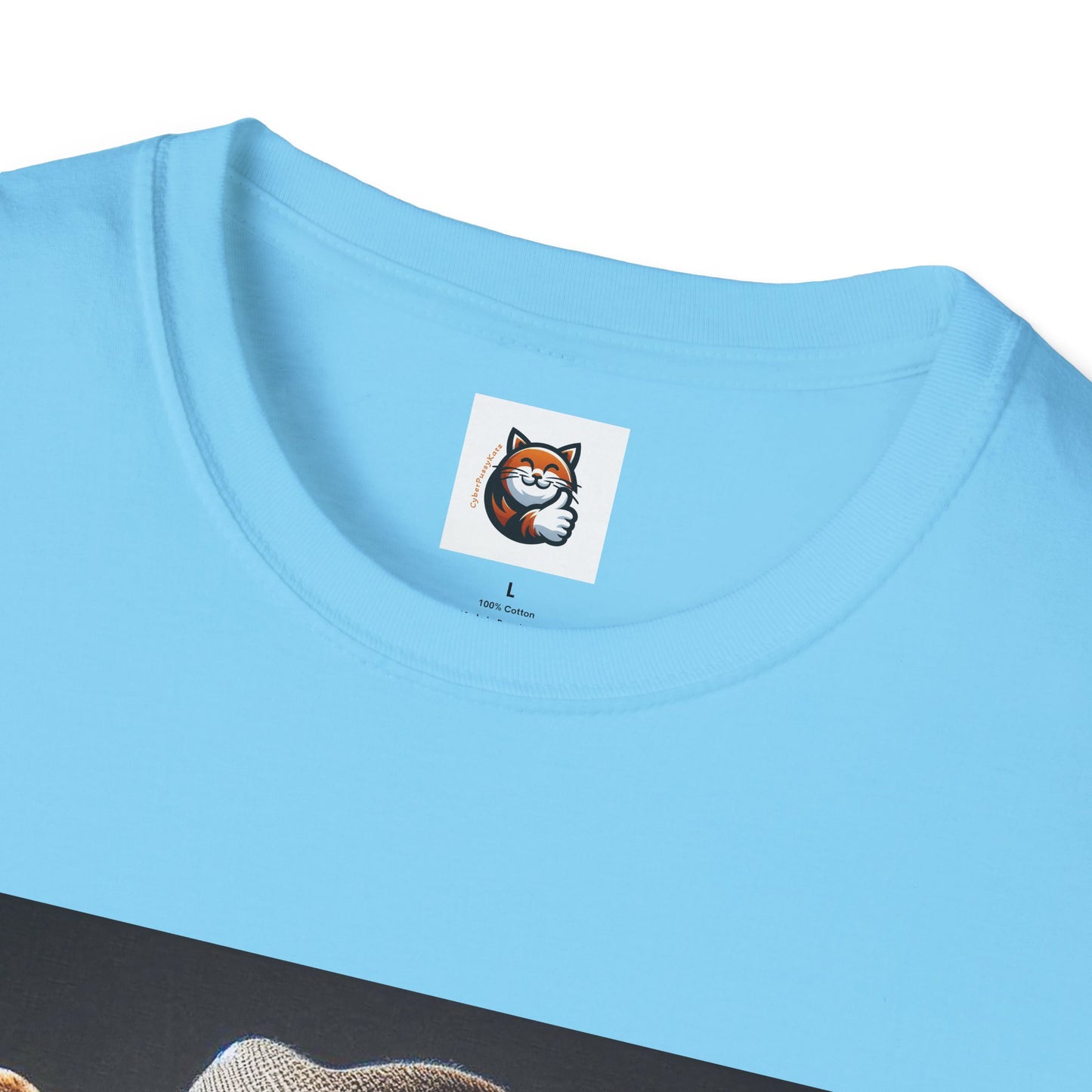 Devon Rex Cat hat and tie Softstyle T-Shirt