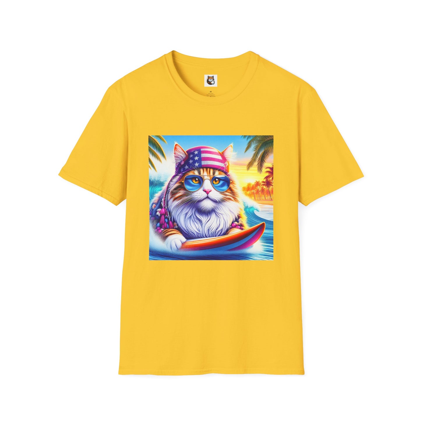Siberian Cat American surfer