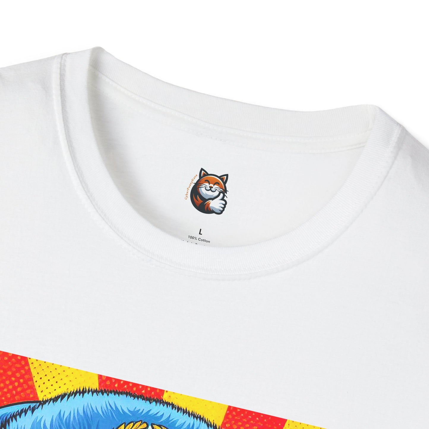 Russian Blue Cat Unisex Softstyle T-Shirt