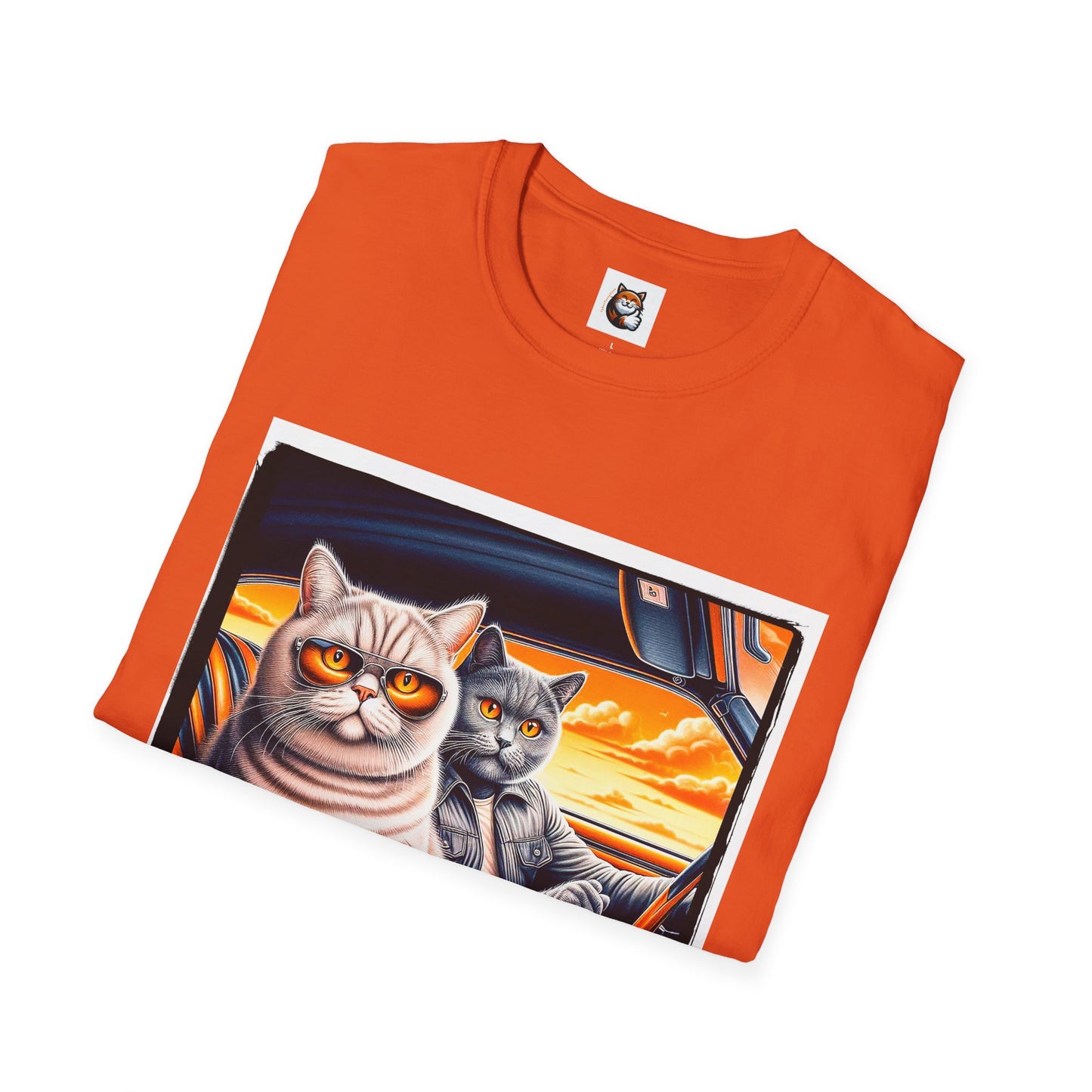 British Shorthair friends driving Softstyle T-Shirt