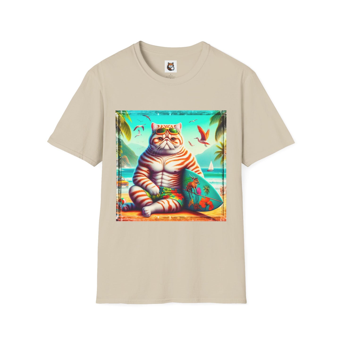 Exotic Shorthair Cat Unisex Softstyle T-Shirt