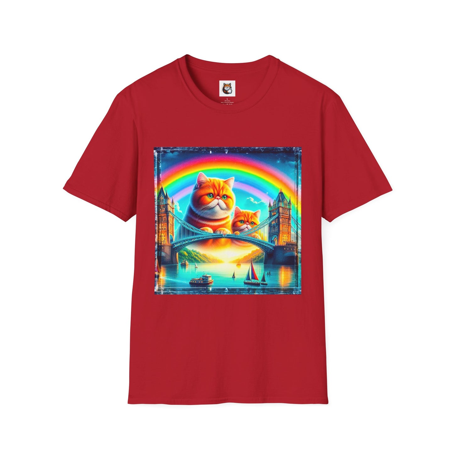 Exotic Shorthair Cat Unisex Softstyle T-Shirt