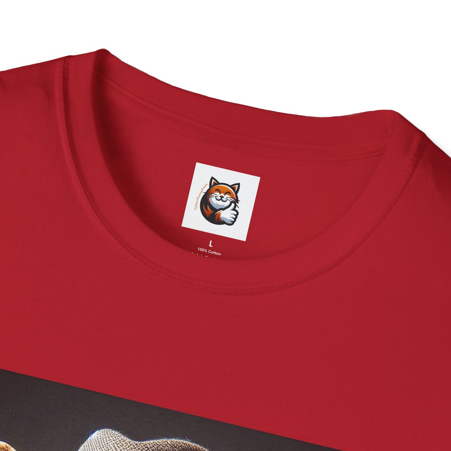 Devon Rex Cat hat and tie Softstyle T-Shirt