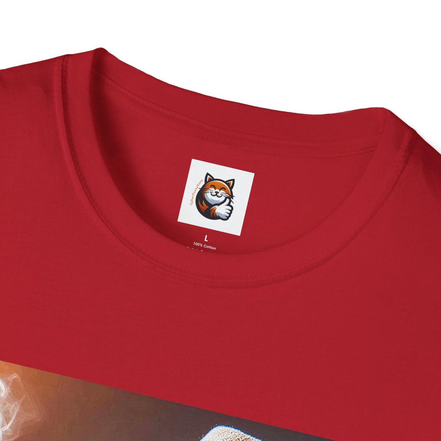 Devon Rex Cat whiskey drinker Softstyle T-Shirt